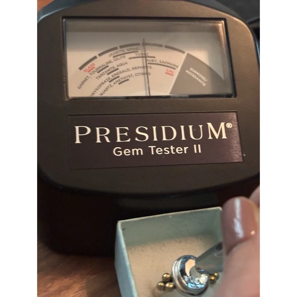 Vintage Sterling Silver Blue Topaz Ring Size 8